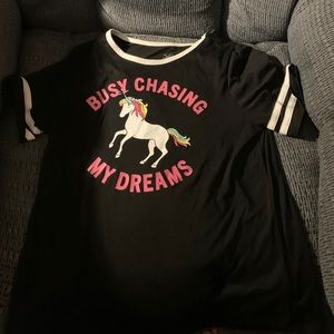 Nwot justice unicorn tee 18/20